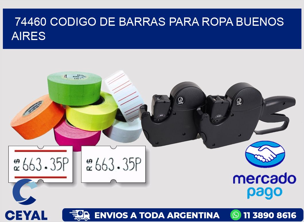 74460 CODIGO DE BARRAS PARA ROPA BUENOS AIRES