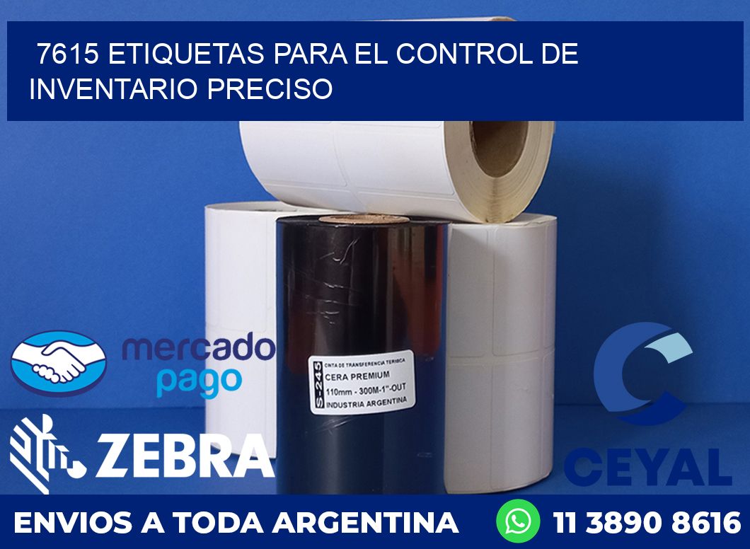 7615 ETIQUETAS PARA EL CONTROL DE INVENTARIO PRECISO