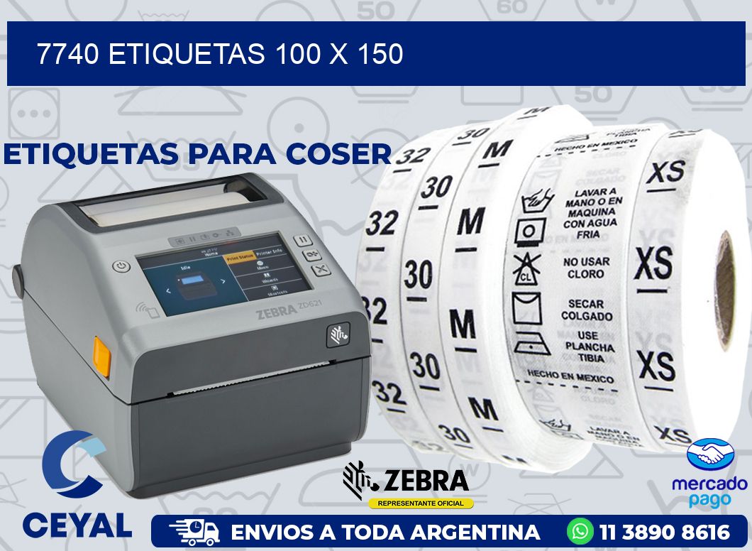 7740 ETIQUETAS 100 X 150