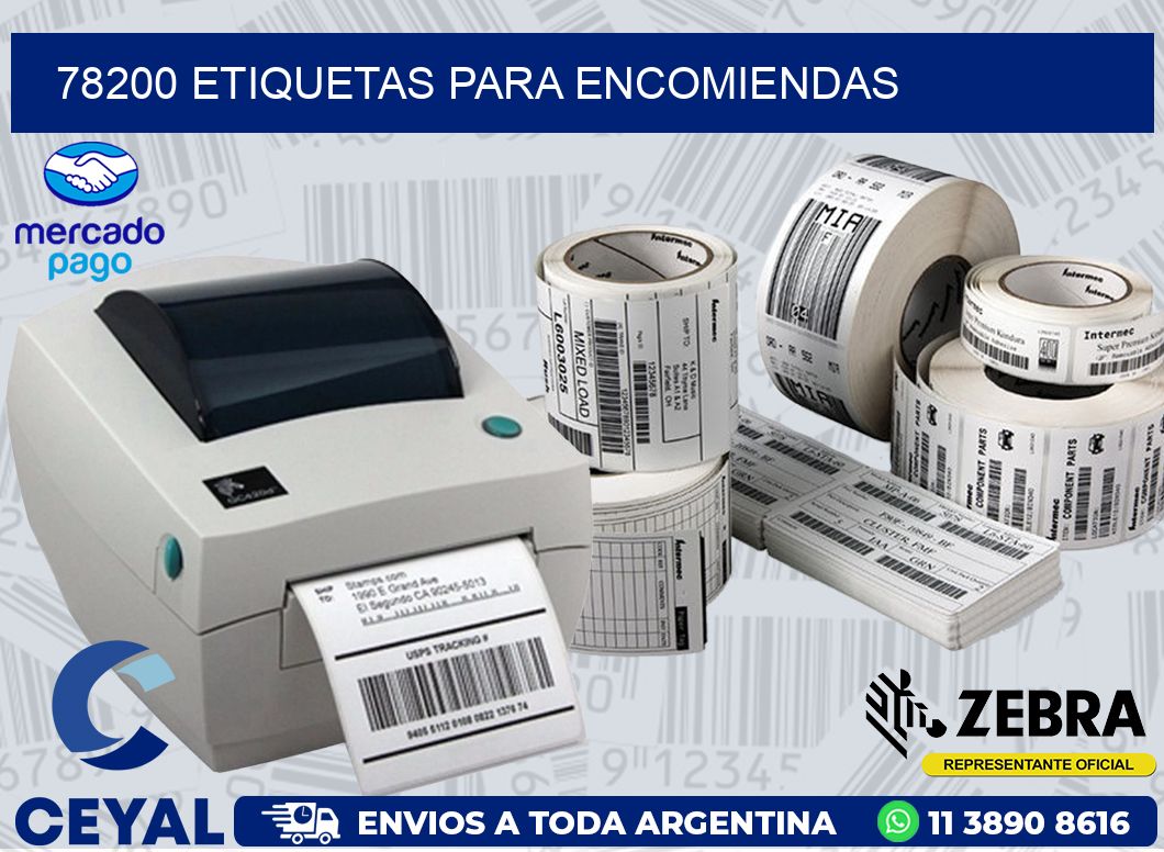 78200 ETIQUETAS PARA ENCOMIENDAS