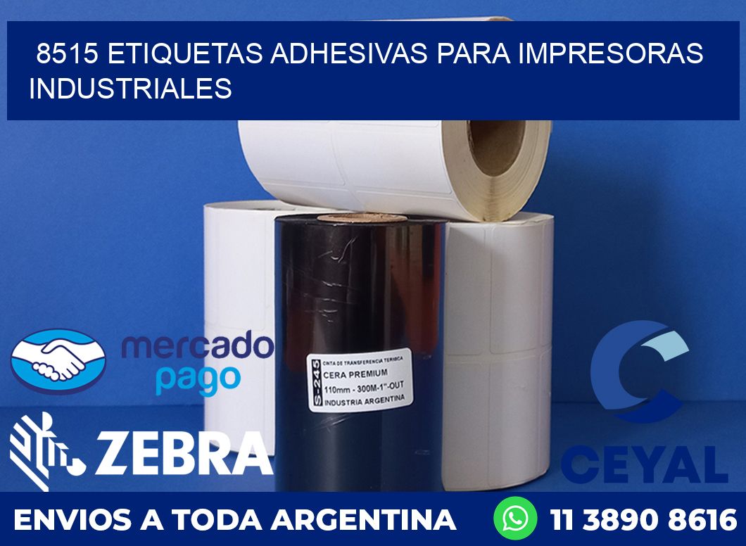 8515 ETIQUETAS ADHESIVAS PARA IMPRESORAS INDUSTRIALES