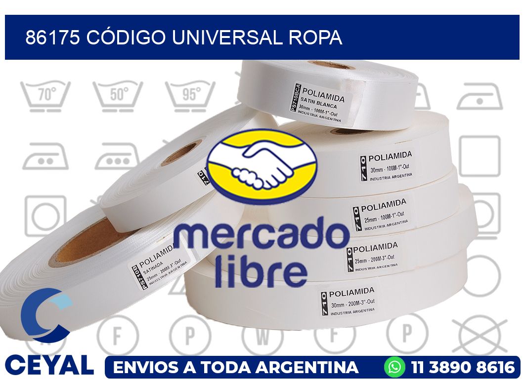 86175 CÓDIGO UNIVERSAL ROPA