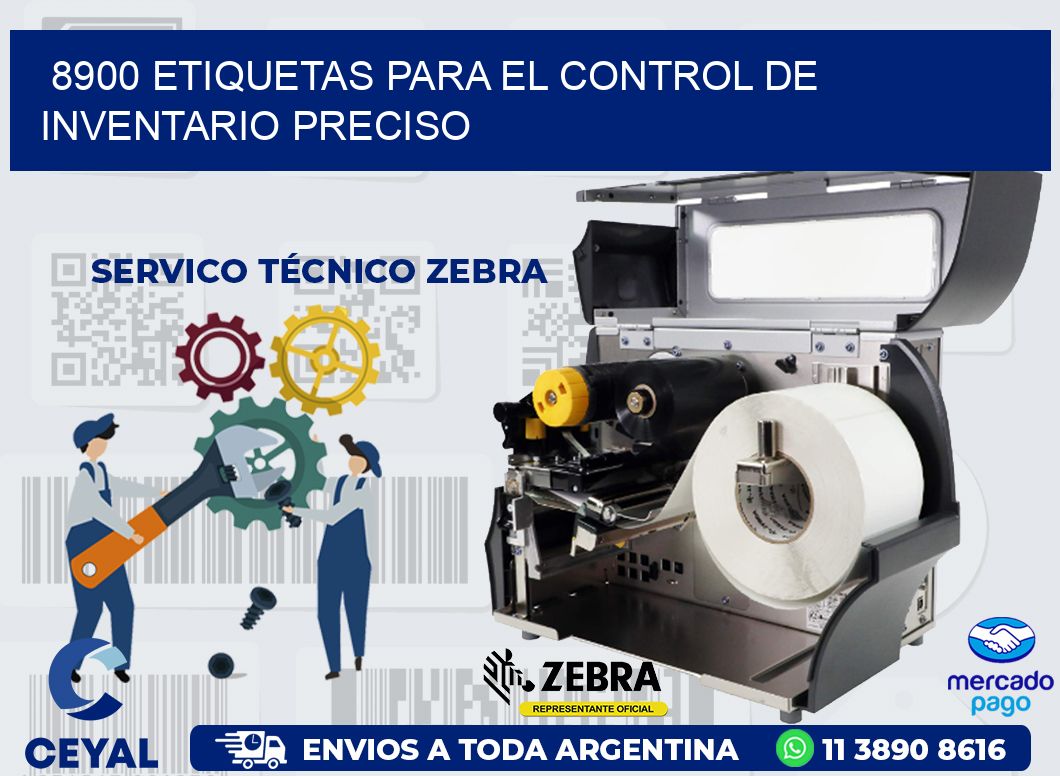 8900 ETIQUETAS PARA EL CONTROL DE INVENTARIO PRECISO