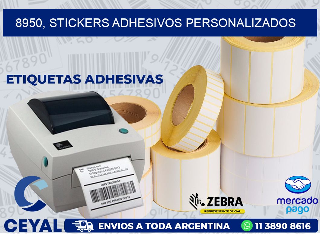 8950, stickers adhesivos personalizados