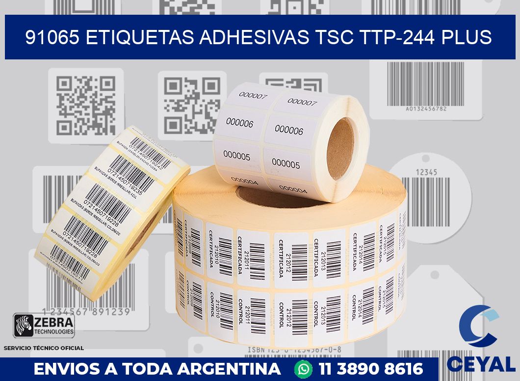 91065 ETIQUETAS ADHESIVAS TSC TTP-244 PLUS
