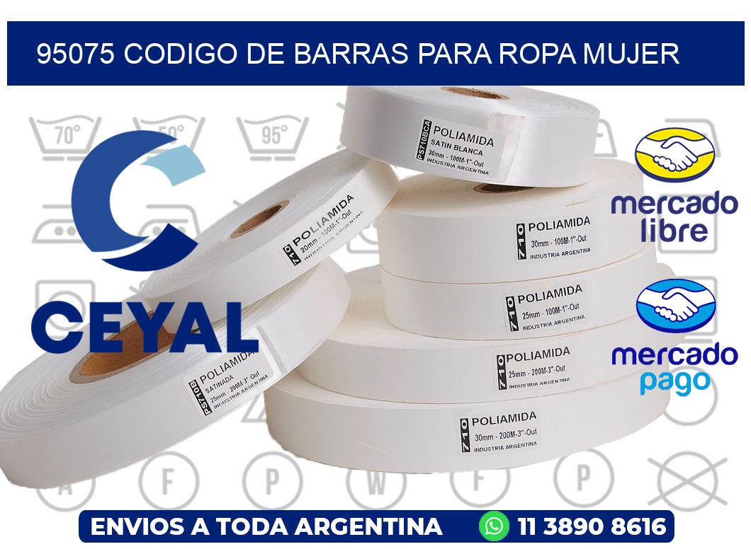95075 CODIGO DE BARRAS PARA ROPA MUJER