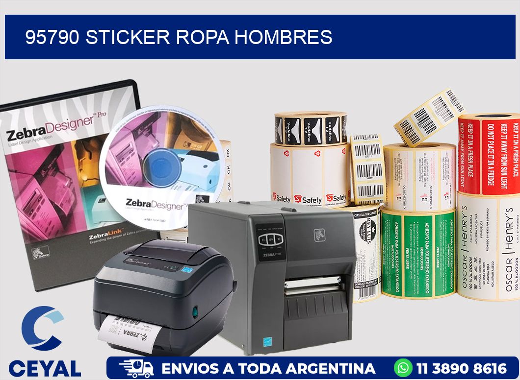 95790 STICKER ROPA HOMBRES
