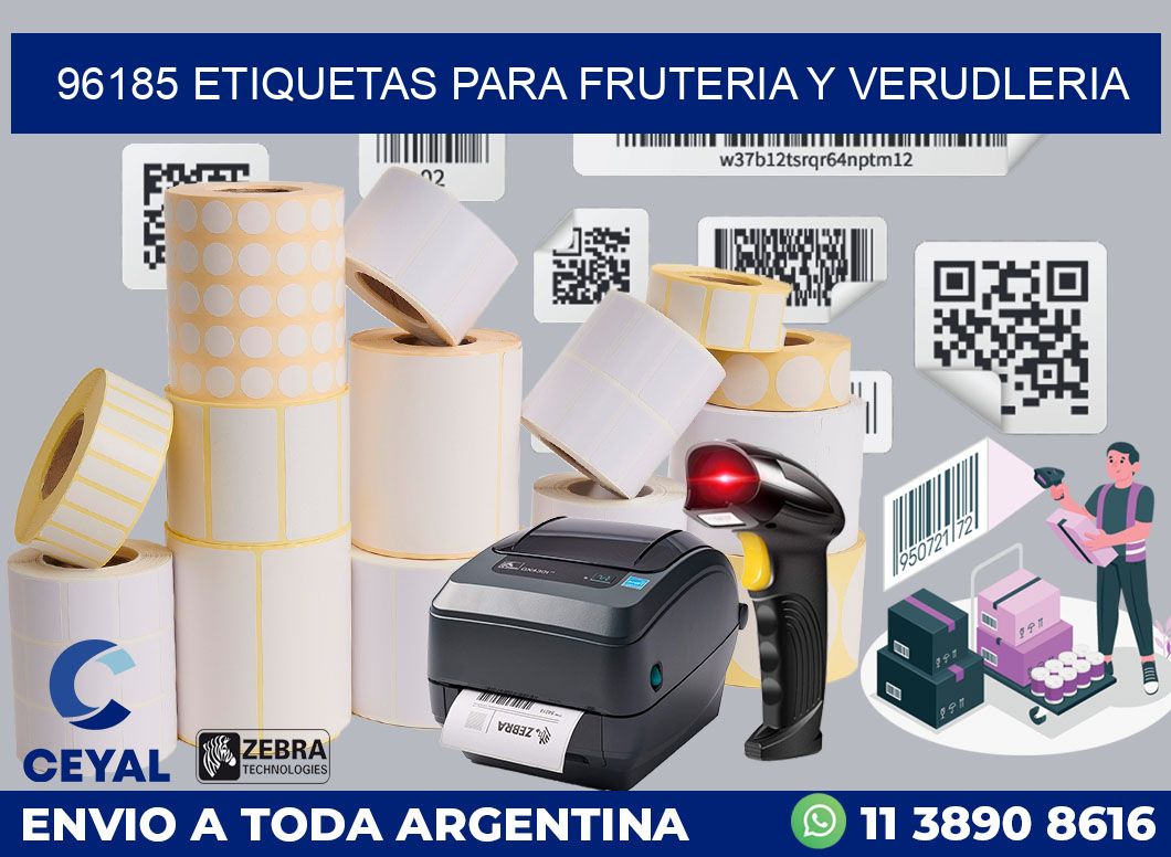 96185 ETIQUETAS PARA FRUTERIA Y VERUDLERIA
