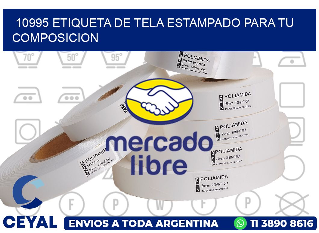 10995 ETIQUETA DE TELA ESTAMPADO PARA TU COMPOSICION