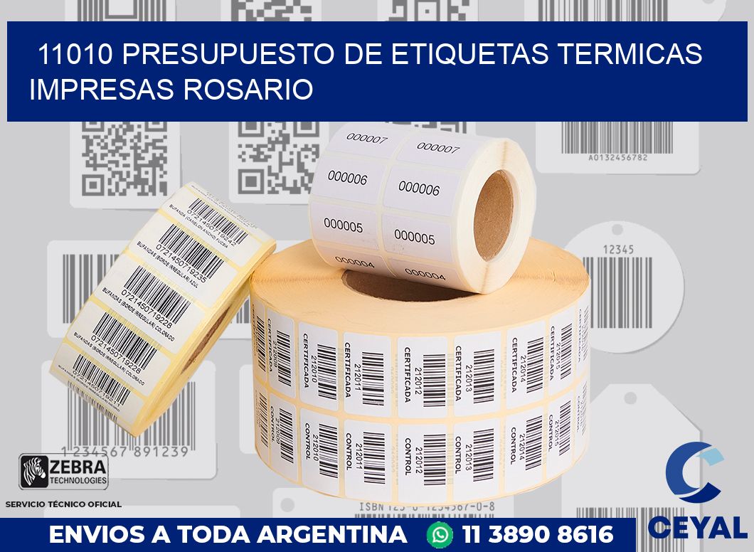11010 PRESUPUESTO DE ETIQUETAS TERMICAS IMPRESAS ROSARIO
