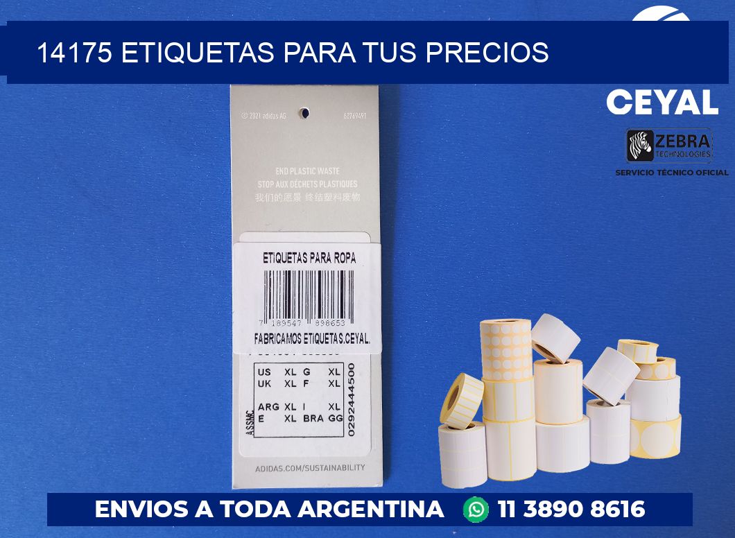14175 ETIQUETAS PARA TUS PRECIOS