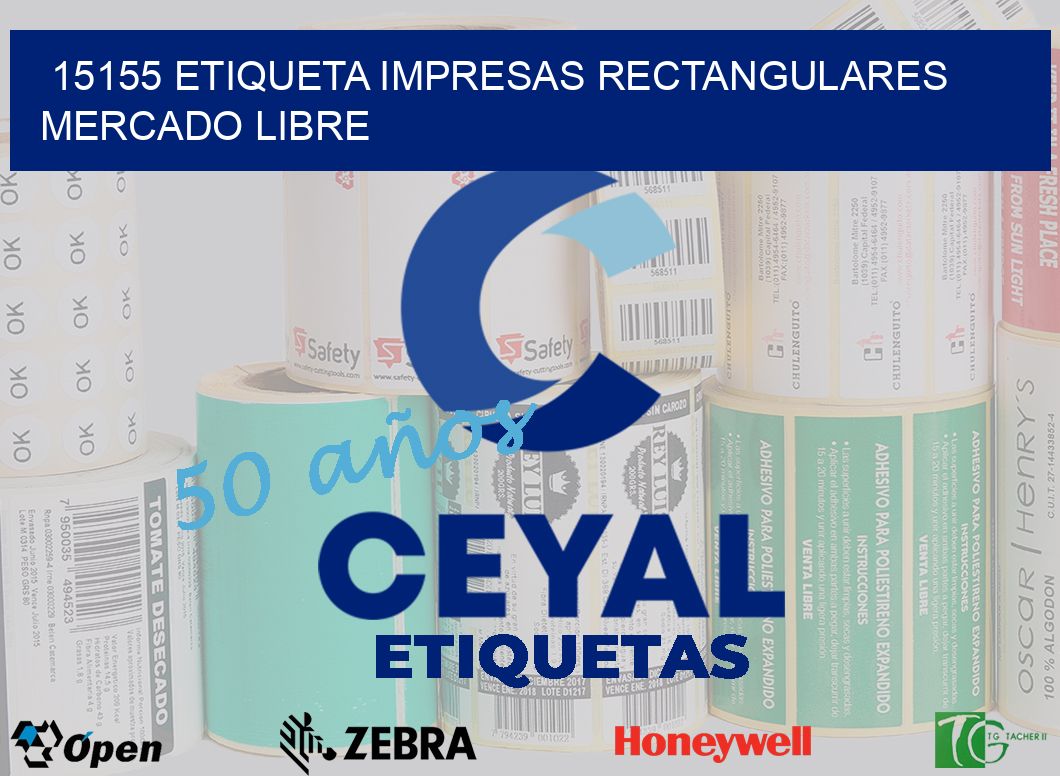 15155 ETIQUETA IMPRESAS RECTANGULARES MERCADO LIBRE