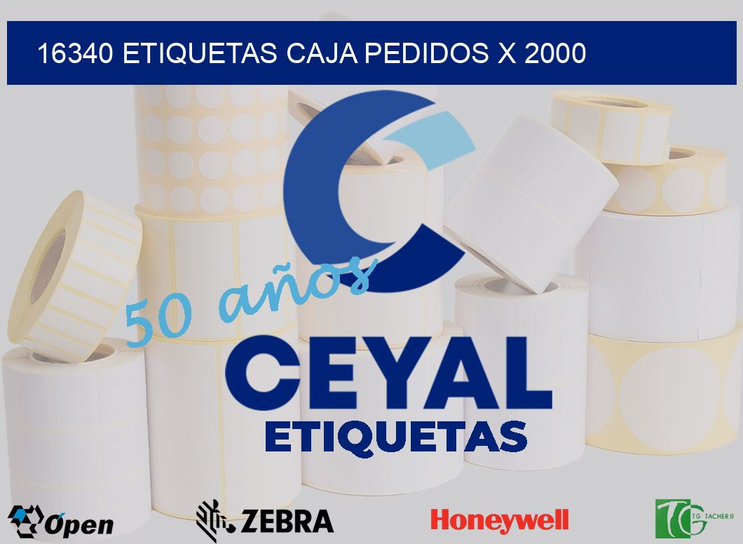 16340 etiquetas caja pedidos x 2000
