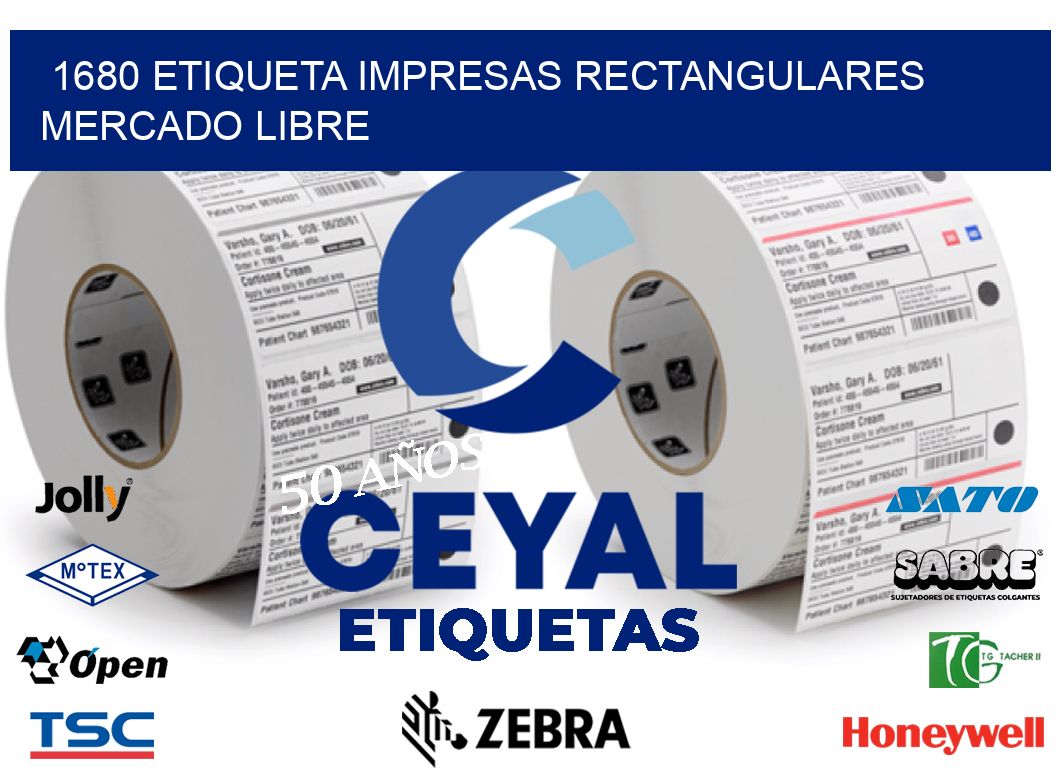 1680 ETIQUETA IMPRESAS RECTANGULARES MERCADO LIBRE