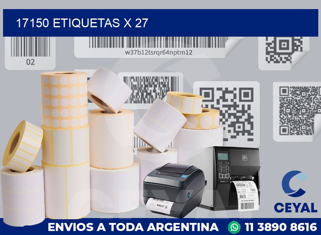 17150 Etiquetas x 27