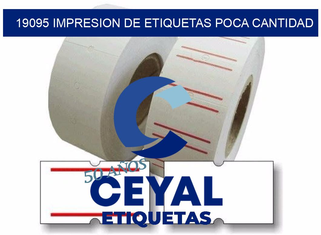 19095 IMPRESION DE ETIQUETAS POCA CANTIDAD