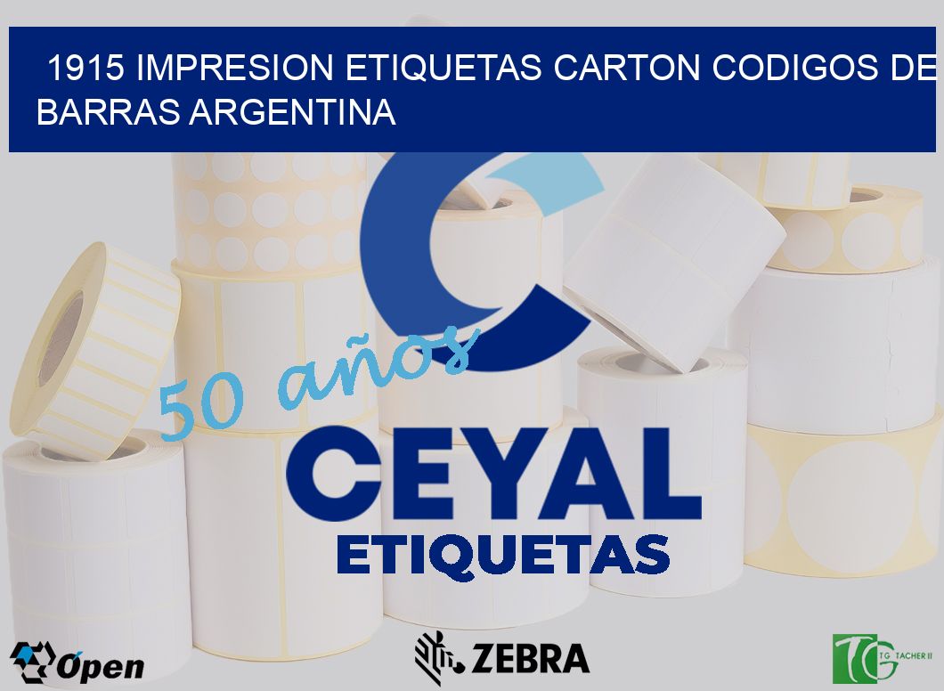 1915 IMPRESION ETIQUETAS CARTON CODIGOS DE BARRAS ARGENTINA