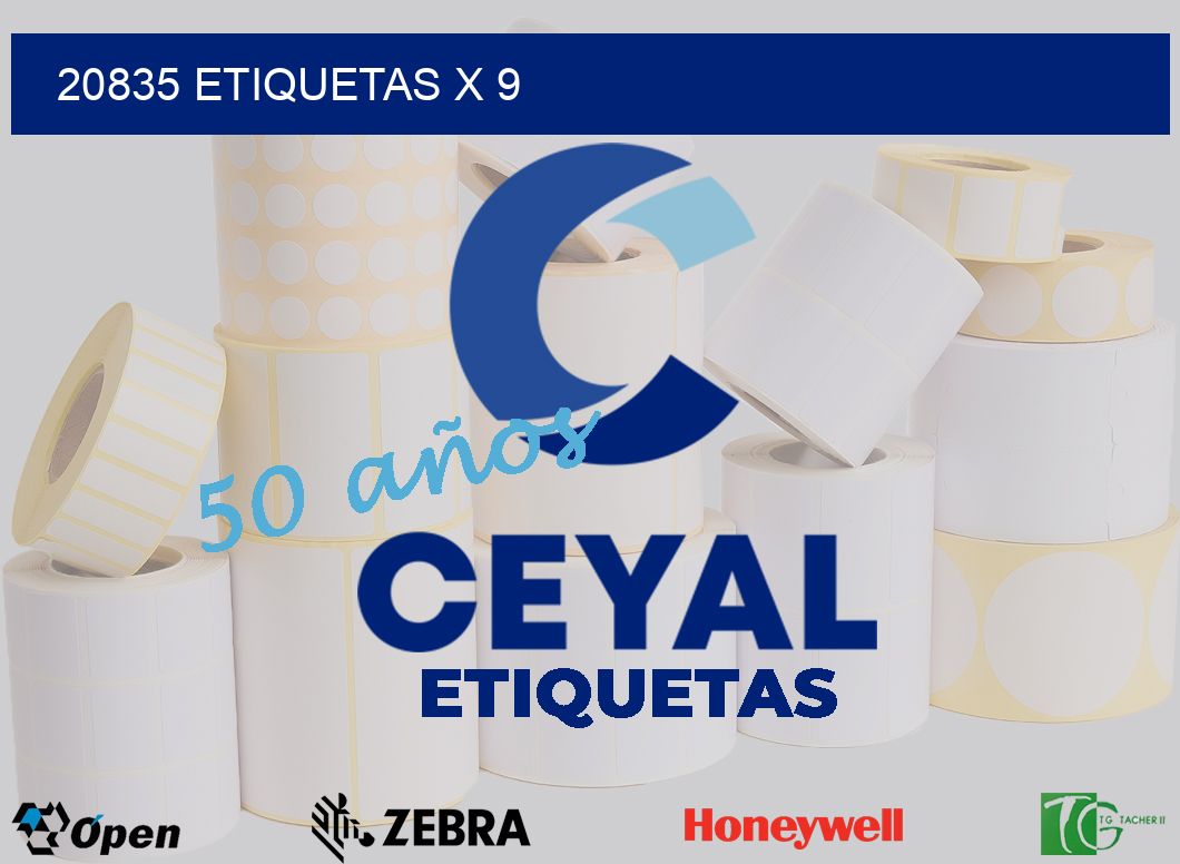 20835 Etiquetas x 9