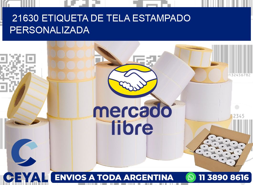 21630 ETIQUETA DE TELA ESTAMPADO PERSONALIZADA