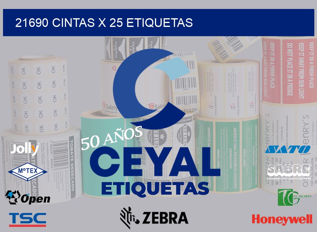 21690 cintas x 25 etiquetas