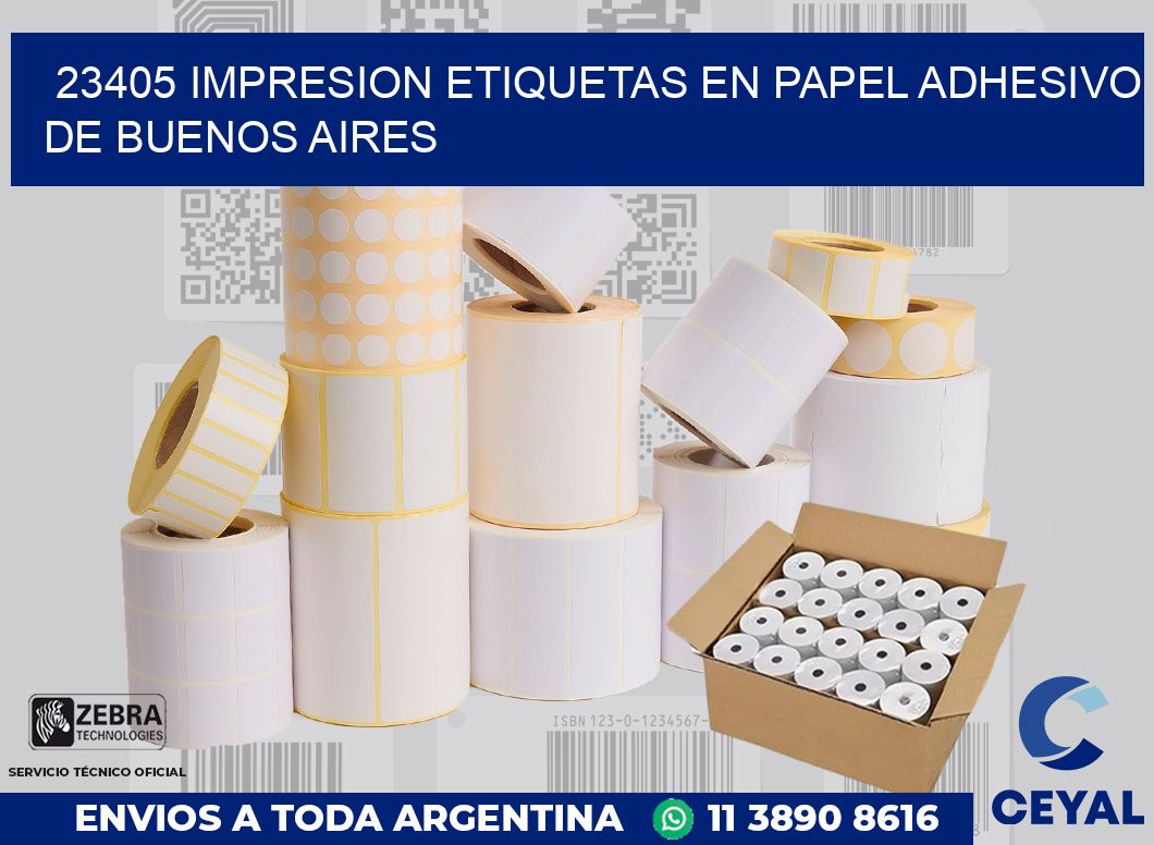 23405 IMPRESION ETIQUETAS EN PAPEL ADHESIVO DE BUENOS AIRES