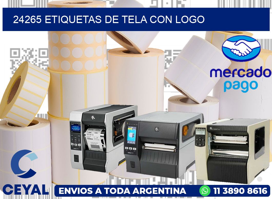 24265 ETIQUETAS DE TELA CON LOGO
