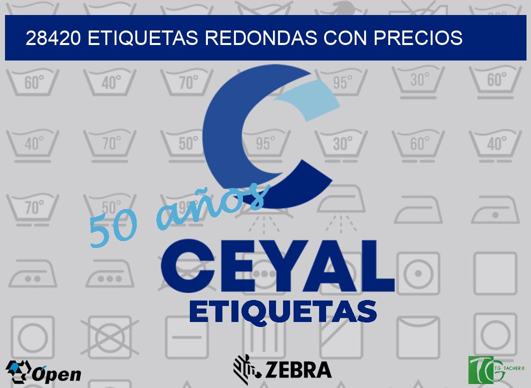 28420 ETIQUETAS REDONDAS CON PRECIOS