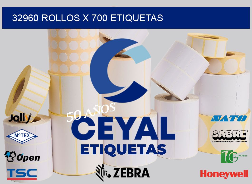 32960 Rollos x 700 etiquetas