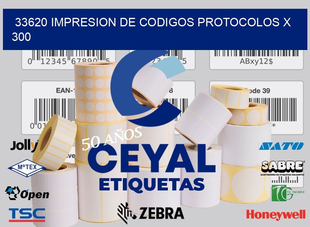 33620 impresion de codigos protocolos x 300