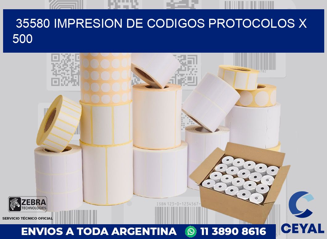 35580 impresion de codigos protocolos x 500