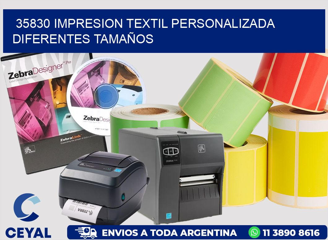 35830 IMPRESION TEXTIL PERSONALIZADA DIFERENTES TAMAÑOS