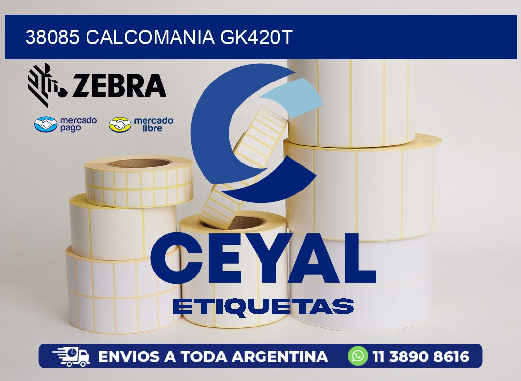 38085 CALCOMANIA GK420T