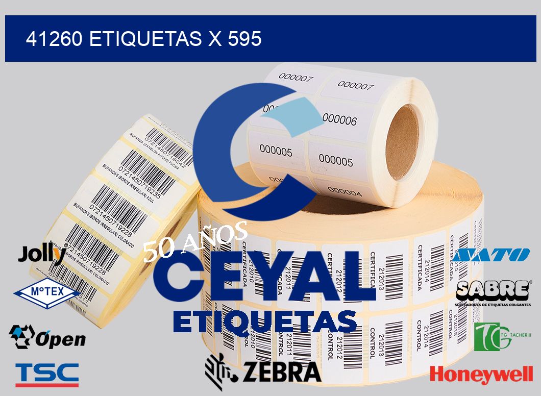 41260 Etiquetas x 595