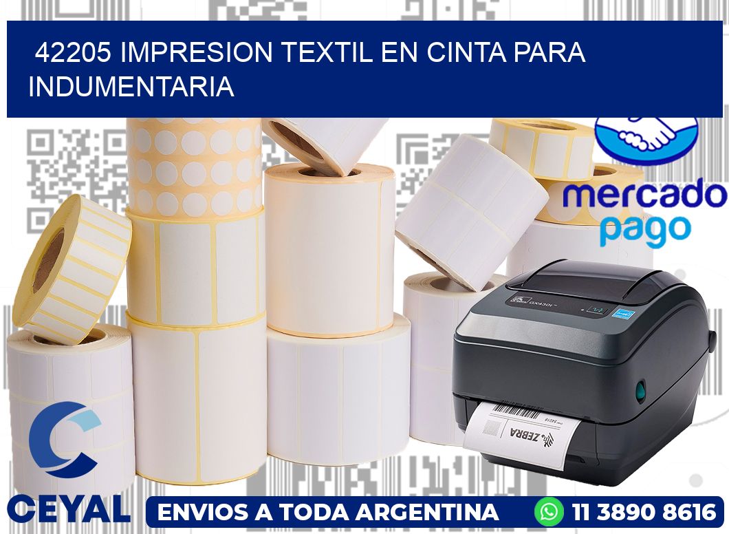 42205 IMPRESION TEXTIL EN CINTA PARA INDUMENTARIA