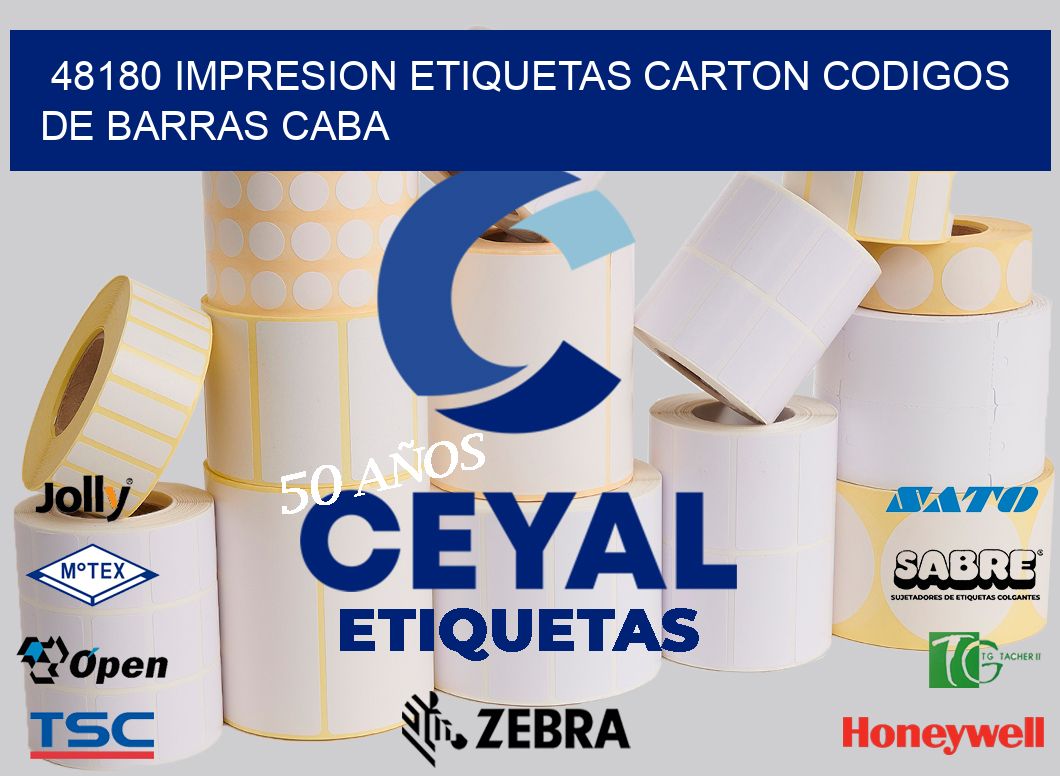 48180 IMPRESION ETIQUETAS CARTON CODIGOS DE BARRAS CABA