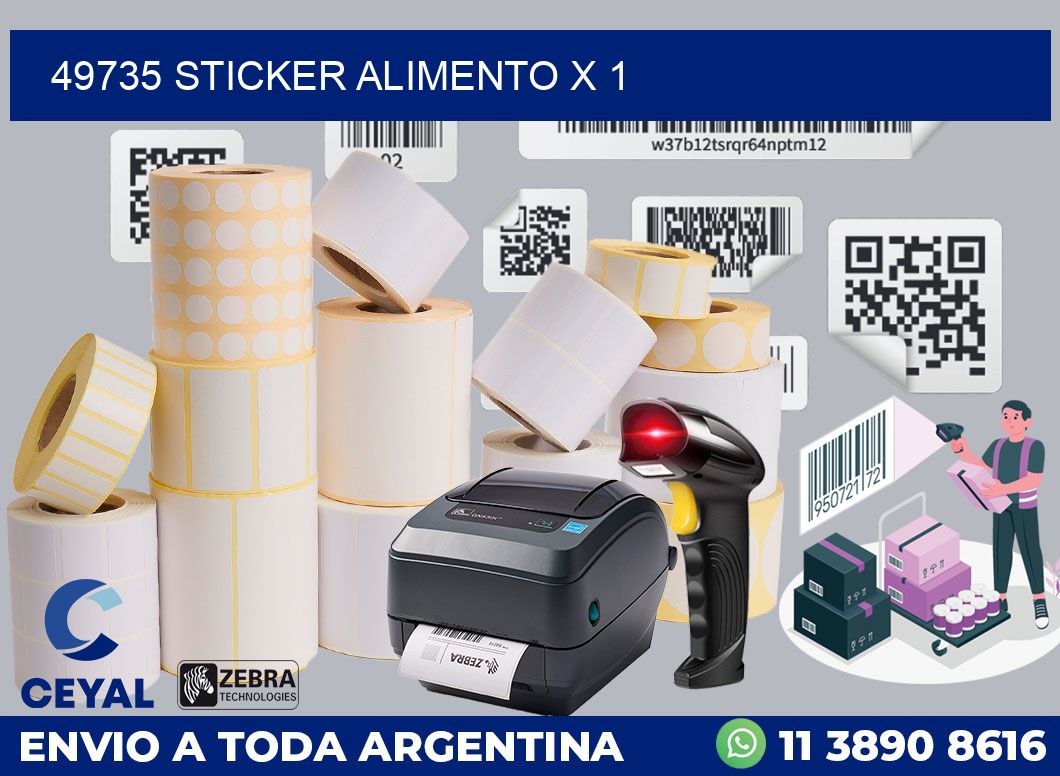 49735 sticker alimento x 1