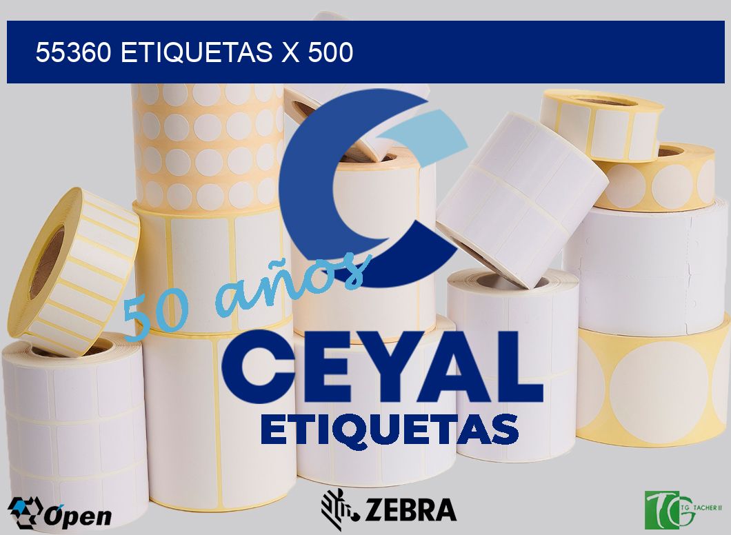55360 Etiquetas x 500
