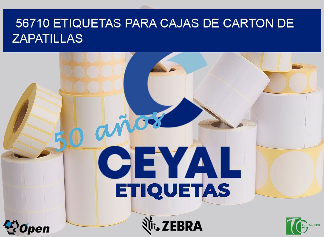 56710 ETIQUETAS PARA CAJAS DE CARTON DE ZAPATILLAS