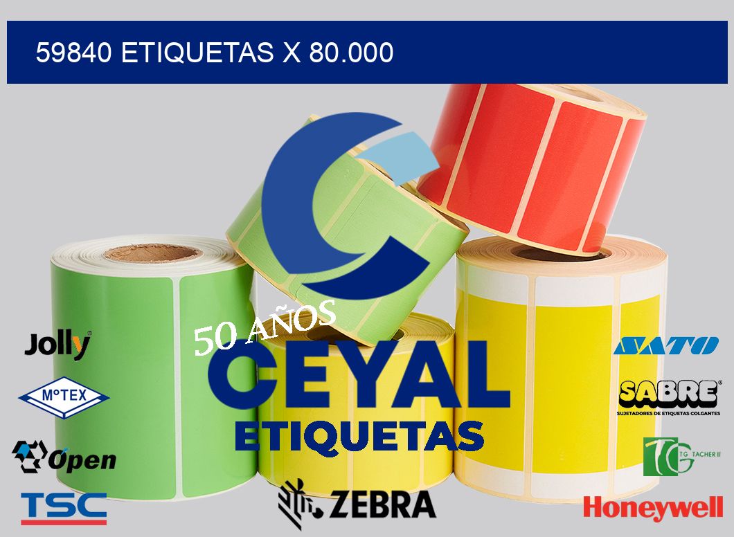 59840 Etiquetas x 80.000