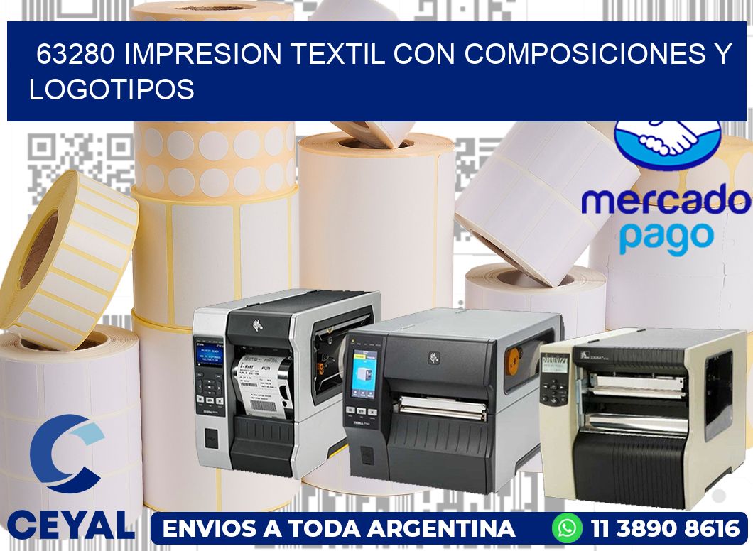 63280 IMPRESION TEXTIL CON COMPOSICIONES Y LOGOTIPOS