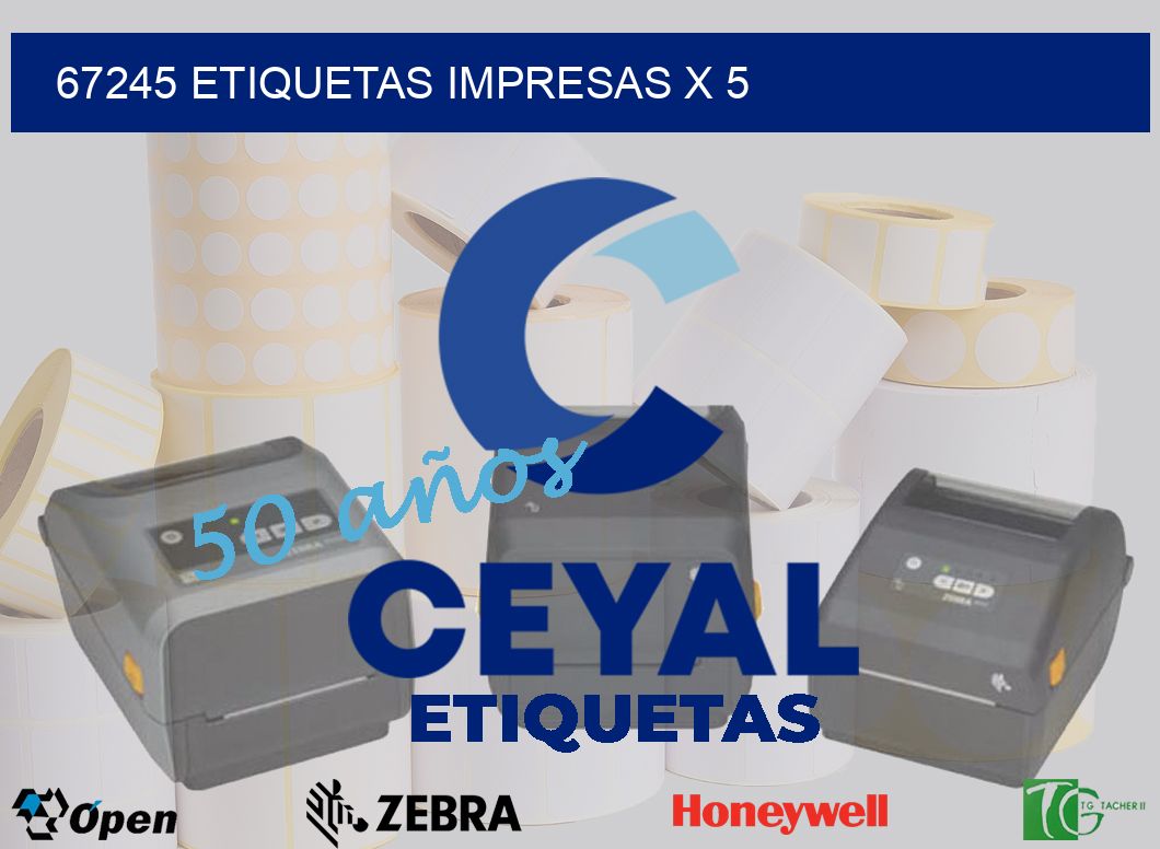 67245 Etiquetas impresas x 5