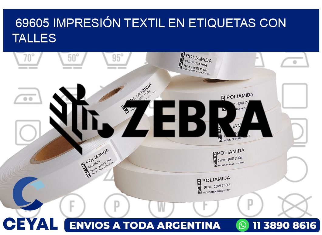 69605 IMPRESIÓN TEXTIL EN ETIQUETAS CON TALLES
