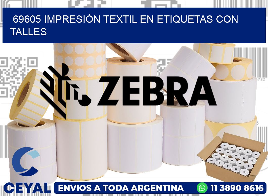 69605 IMPRESIÓN TEXTIL EN ETIQUETAS CON TALLES
