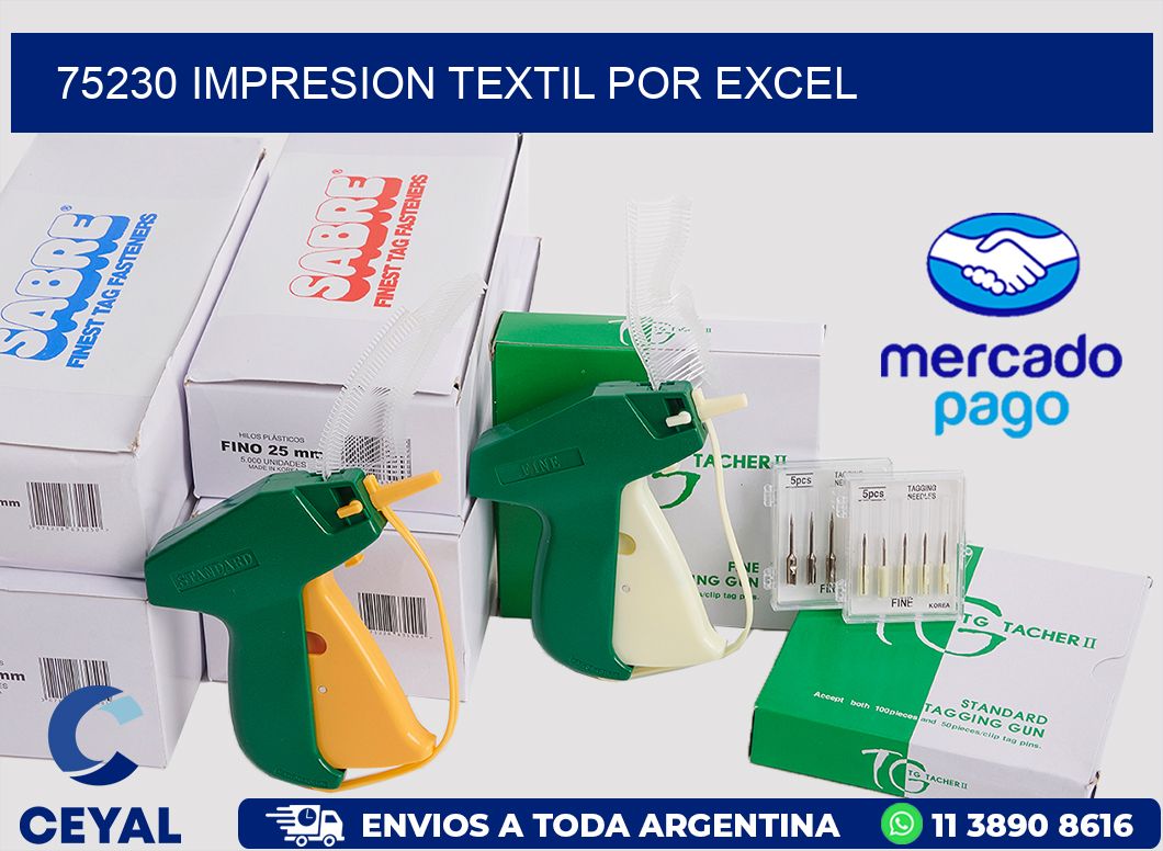 75230 IMPRESION TEXTIL POR EXCEL