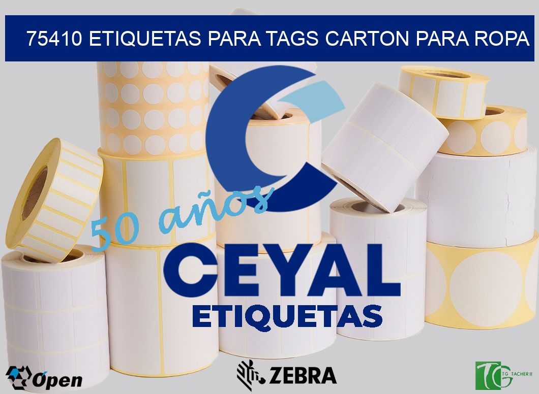 75410 ETIQUETAS PARA TAGS CARTON PARA ROPA