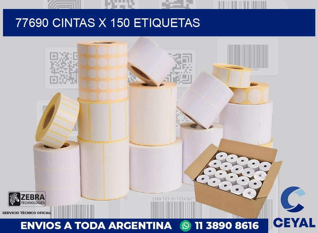 77690 cintas x 150 etiquetas