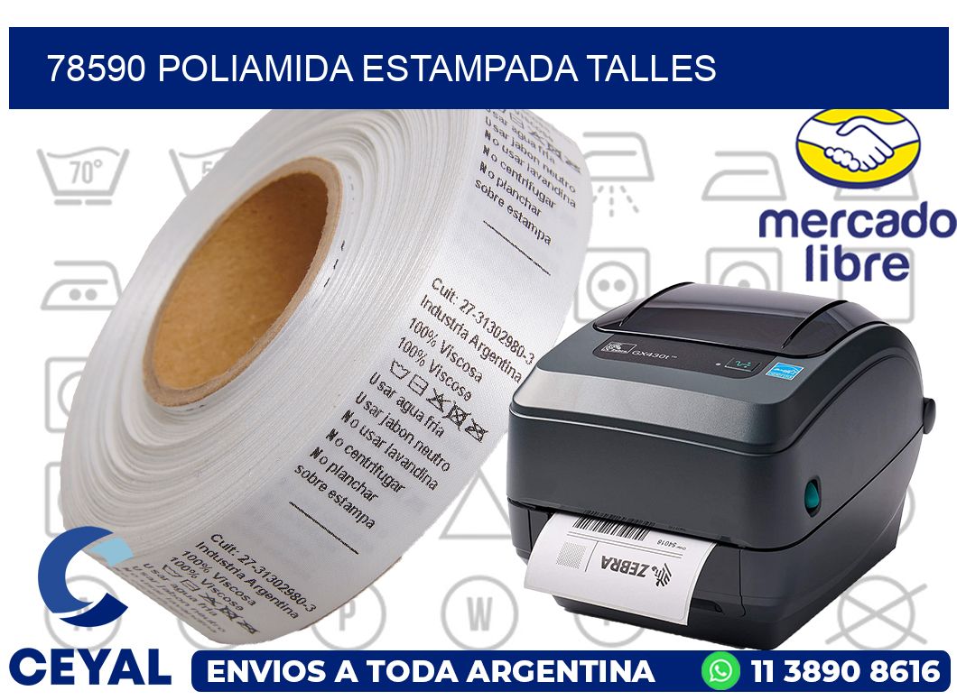 78590 POLIAMIDA ESTAMPADA TALLES