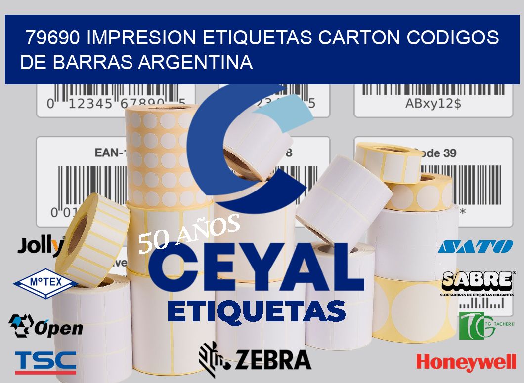 79690 IMPRESION ETIQUETAS CARTON CODIGOS DE BARRAS ARGENTINA