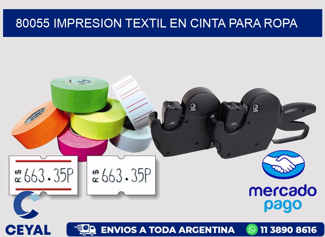 80055 IMPRESION TEXTIL EN CINTA PARA ROPA