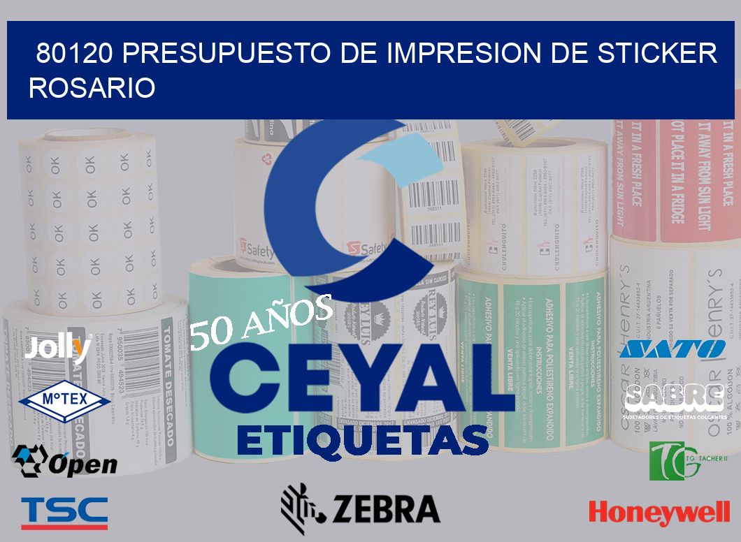 80120 PRESUPUESTO DE IMPRESION DE STICKER ROSARIO